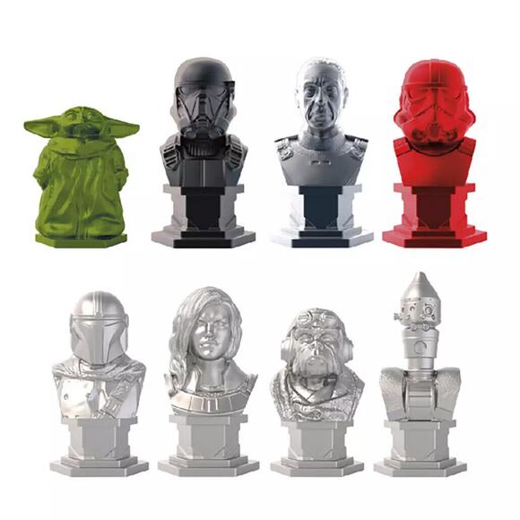 Star Wars Monopoly Board Game - The Mandalorian Theme with Retro Figure - Picture 11 of 11